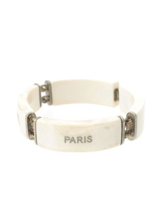 Chanel Plastic Logo Bracelet White - Picture 2 of 10
